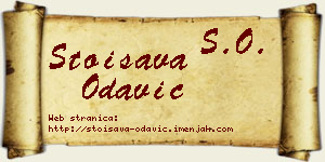 Stoisava Odavić vizit kartica